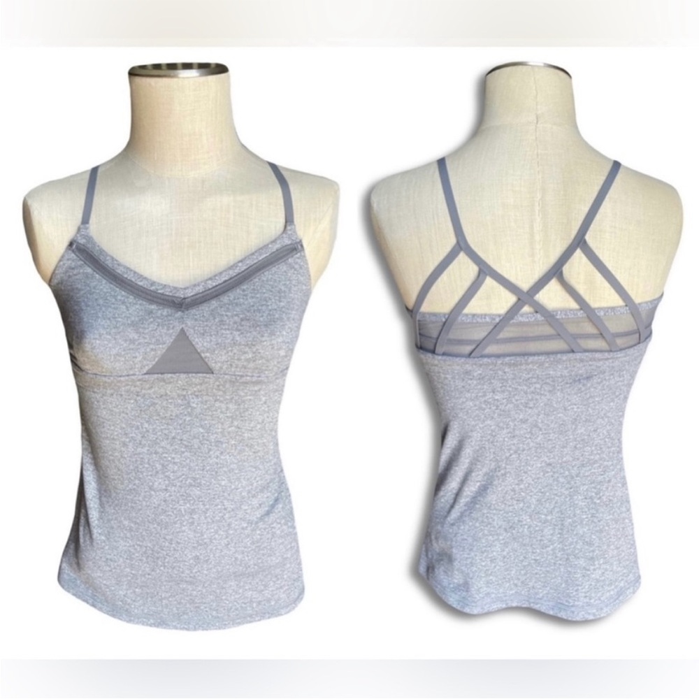 Lululemon Just Breathe Tank In Heathered Slate
Size 6